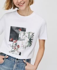 MAX&Co. - Áo thun nữ cổ tròn tay ngắn Print And Embroidery