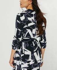 MAX&Co. - Áo blazer nữ tay dài phối thắt lưng Lettering Print