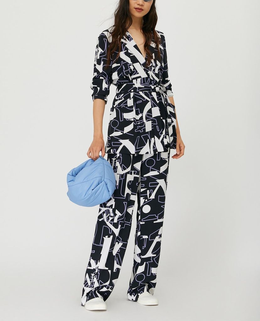 MAX&Co. - Áo blazer nữ tay dài phối thắt lưng Lettering Print
