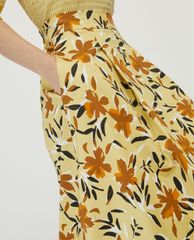 MAX&Co. - Chân váy midi xếp li Cotton Satin