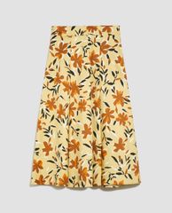 MAX&Co. - Chân váy midi xếp li Cotton Satin