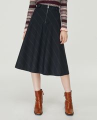 MAX&Co. - Chân váy midi phối zip Cool Wool