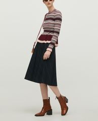 MAX&Co. - Chân váy midi phối zip Cool Wool