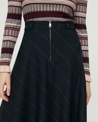 MAX&Co. - Chân váy midi phối zip Cool Wool