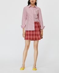 MAX&Co. - Áo sơ mi nữ tay dài kẻ sọc Poplin Slim Fit