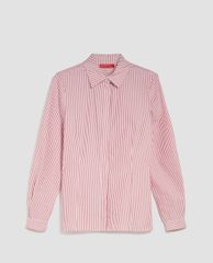 MAX&Co. - Áo sơ mi nữ tay dài kẻ sọc Poplin Slim Fit