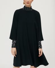 MAX&Co. - Đầm mini cổ tròn ngắn tay A Line Candy
