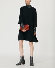 MAX&Co. - Đầm mini cổ tròn ngắn tay A Line Candy