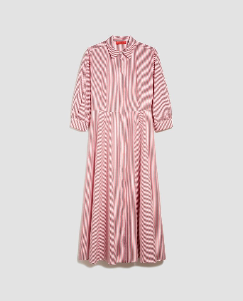 MAX&Co. - Đầm midi cổ V Cotton Poplin