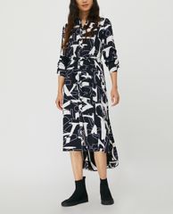 MAX&Co. - Đầm midi phom dáng sơ mi Lettering Print