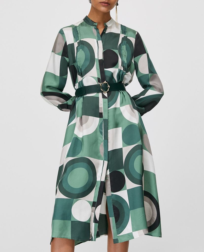 MAX&Co. - Đầm midi phom dáng sơ mi Printed Twill