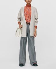 MAX&Co. - Áo cardigan nữ tay dài cổ V Oversized Pure Wool