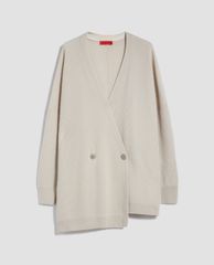 MAX&Co. - Áo cardigan nữ tay dài cổ V Oversized Pure Wool