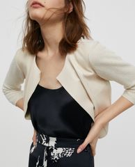 MAX&Co. - Áo khoác nữ cổ tròn tay lỡ phom croptop Saba