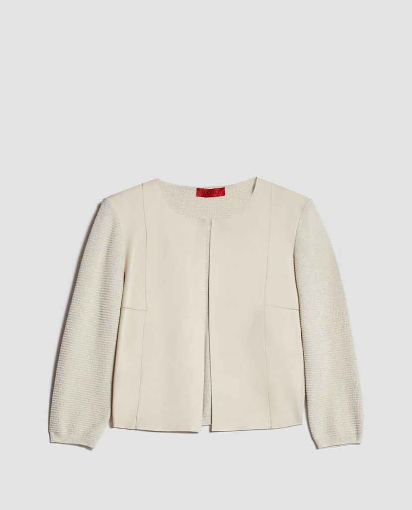 MAX&Co. - Áo khoác nữ cổ tròn tay lỡ phom croptop Saba