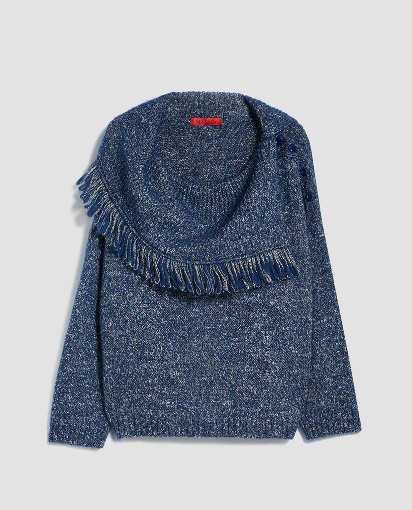 MAX&Co. - Áo len nữ tay dài Poncho Style