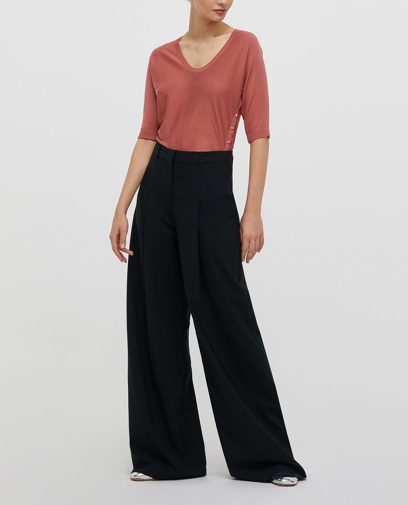 MAX&Co. - Áo len nữ cổ V tay lỡ phom suông Sale