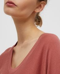 MAX&Co. - Áo len nữ cổ V tay lỡ phom suông Sale