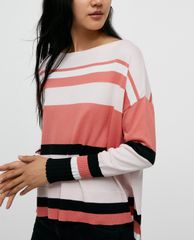 MAX&Co. - Áo len nữ tay dài cổ thuyền xẻ lai Sagitta