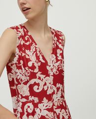 MAX&Co. - Đầm midi cổ V sát nách Jersey