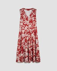 MAX&Co. - Đầm midi cổ V sát nách Jersey