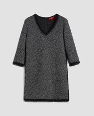 MAX&Co. - Đầm mini cổ V tay lỡ Basketweave Lamé