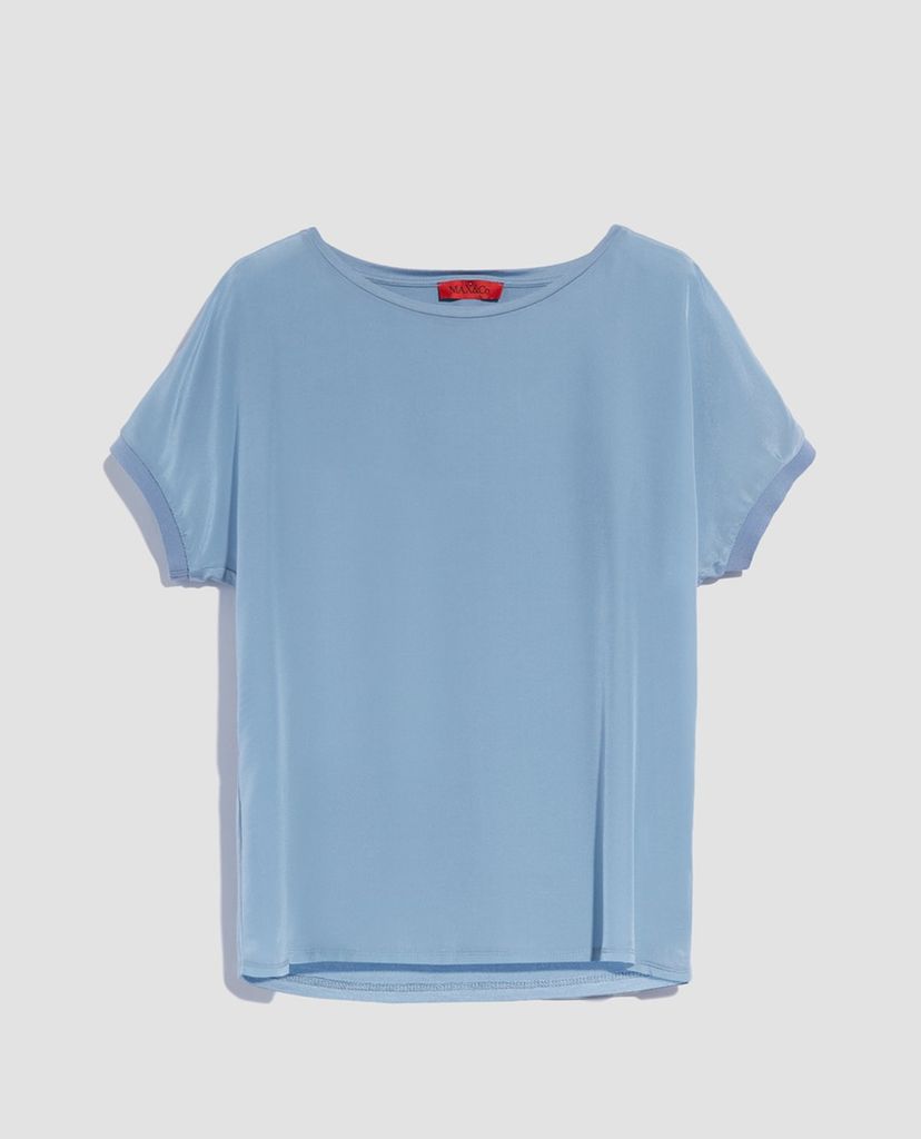 MAX&Co. - Áo thun nữ cổ tròn tay ngắn Silk And Jersey