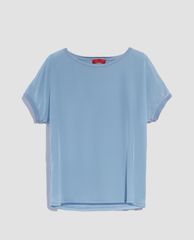 MAX&Co. - Áo thun nữ cổ tròn tay ngắn Silk And Jersey