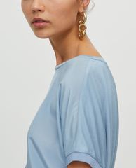 MAX&Co. - Áo thun nữ cổ tròn tay ngắn Silk And Jersey