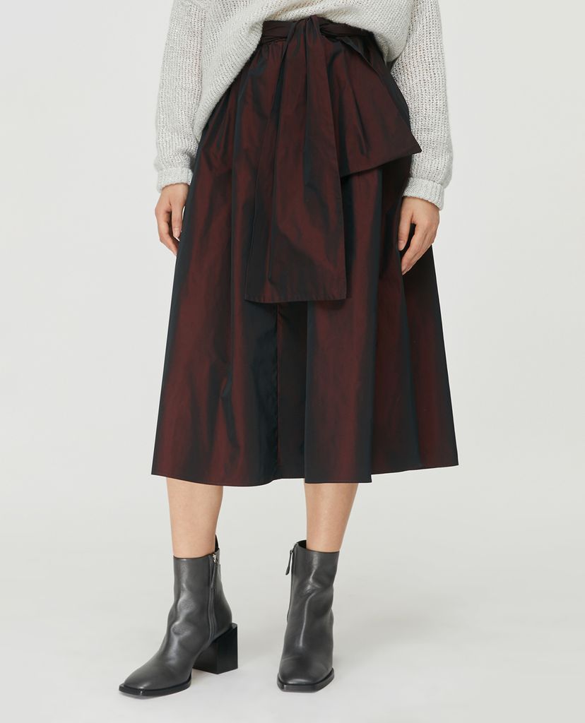 MAX&Co. - Chân váy midi xếp li Wide Taffeta