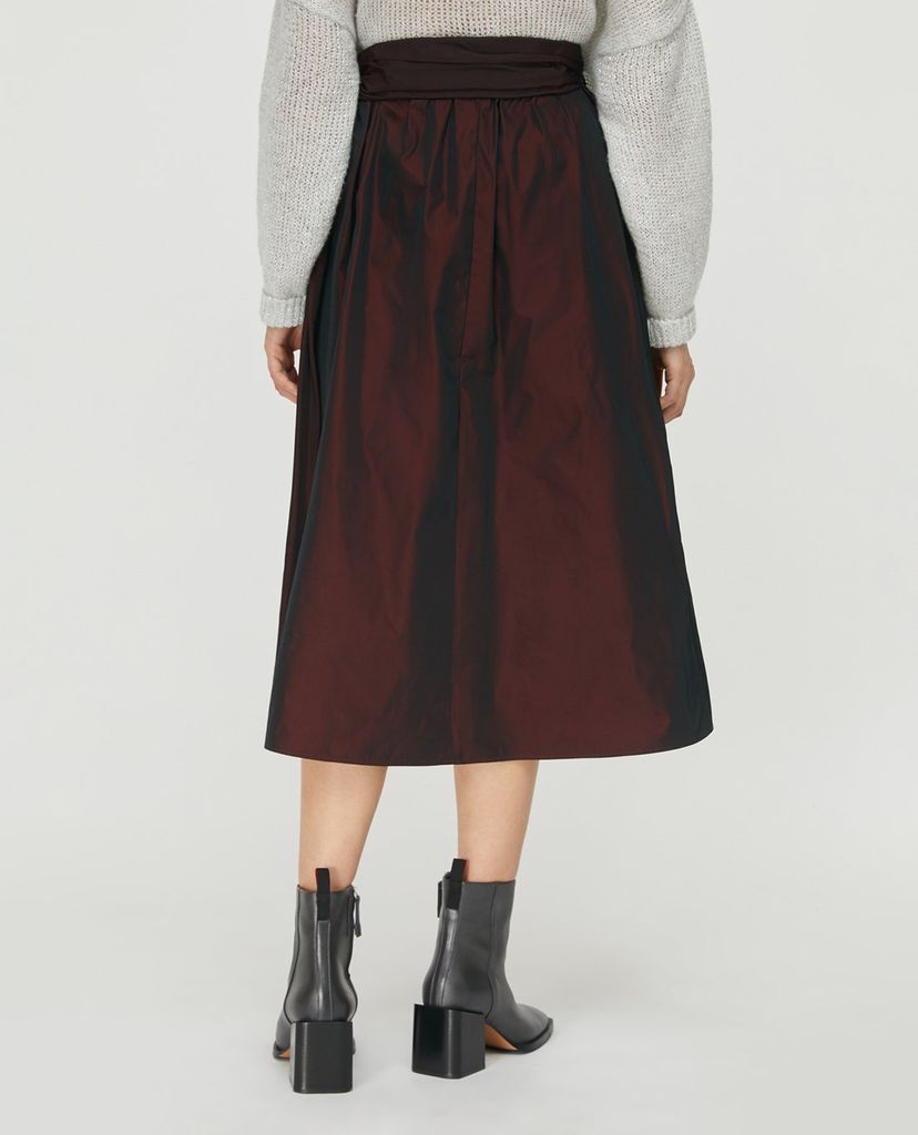 MAX&Co. - Chân váy midi xếp li Wide Taffeta