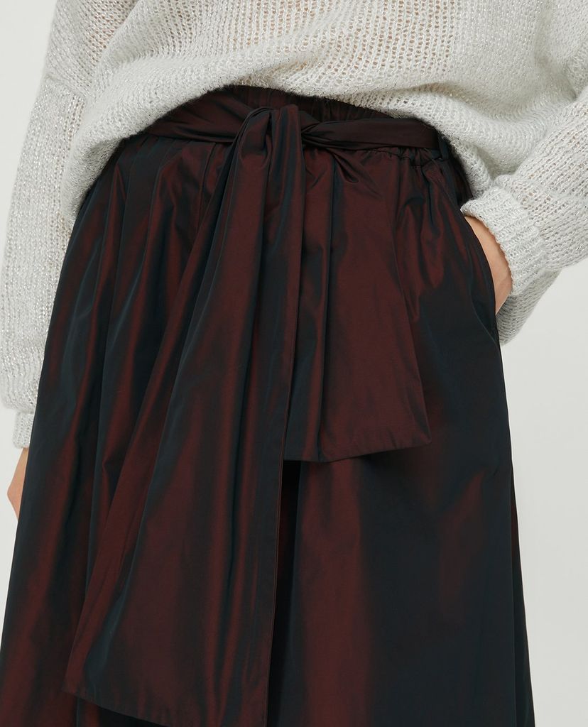 MAX&Co. - Chân váy midi xếp li Wide Taffeta