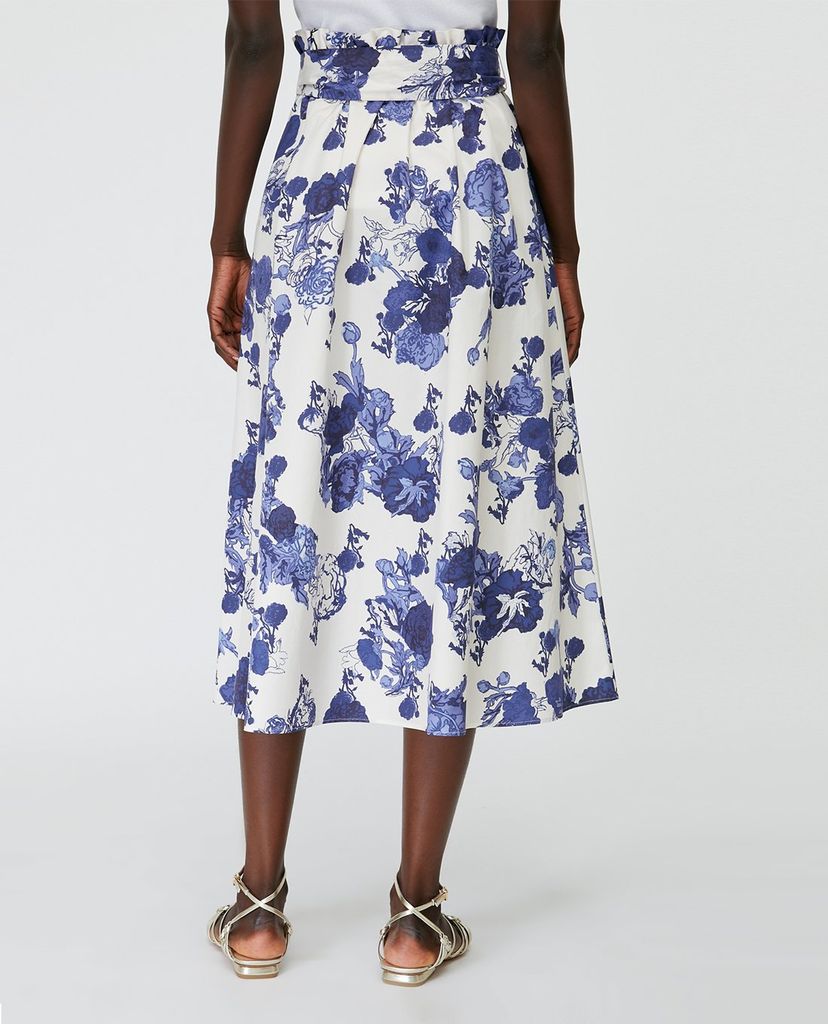 MAX&Co. - Chân váy midi xếp li Floral Poplin