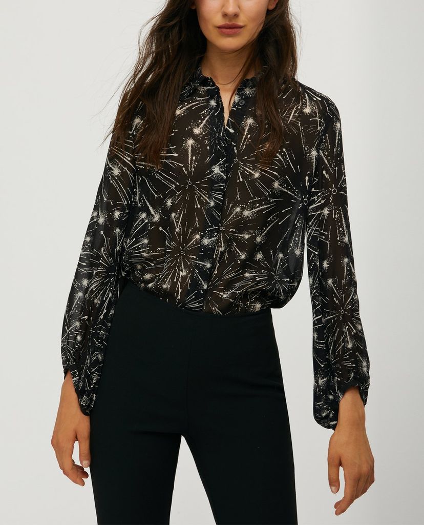 MAX&Co. - Áo sơ mi nữ tay dài Printed Georgette