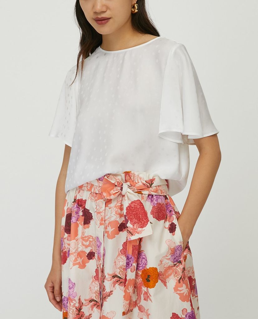 MAX&Co. - Áo kiểu nữ cổ tròn Polka Dot Jacquard