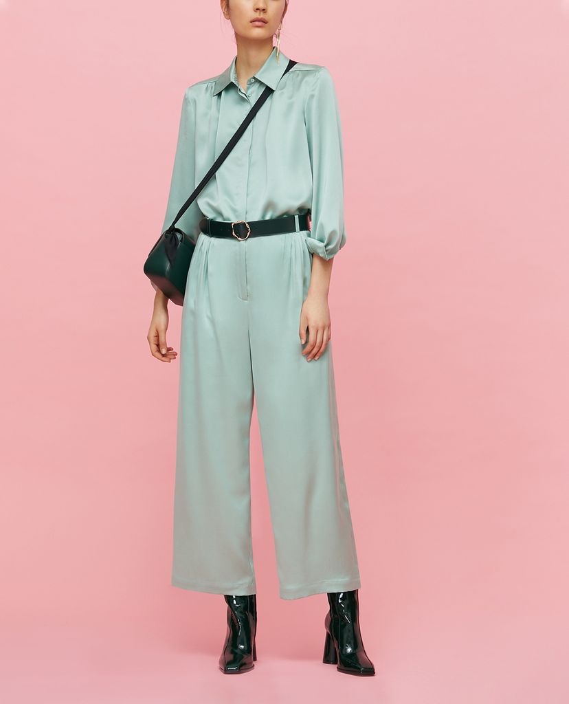 MAX&Co. - Áo sơ mi nữ tay dài Silk Satin