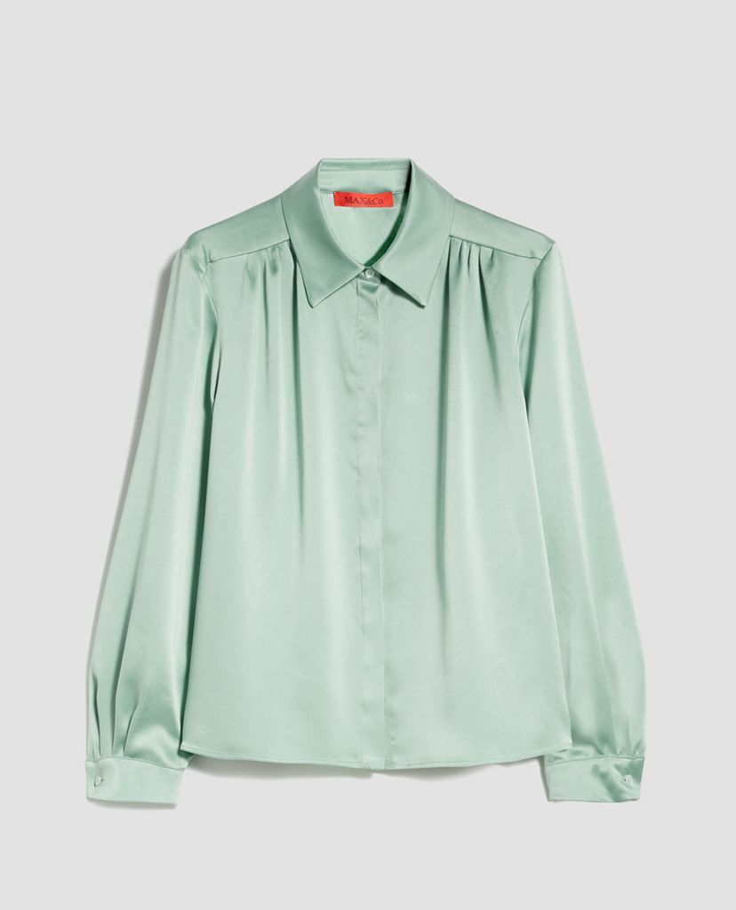 MAX&Co. - Áo sơ mi nữ tay dài Silk Satin
