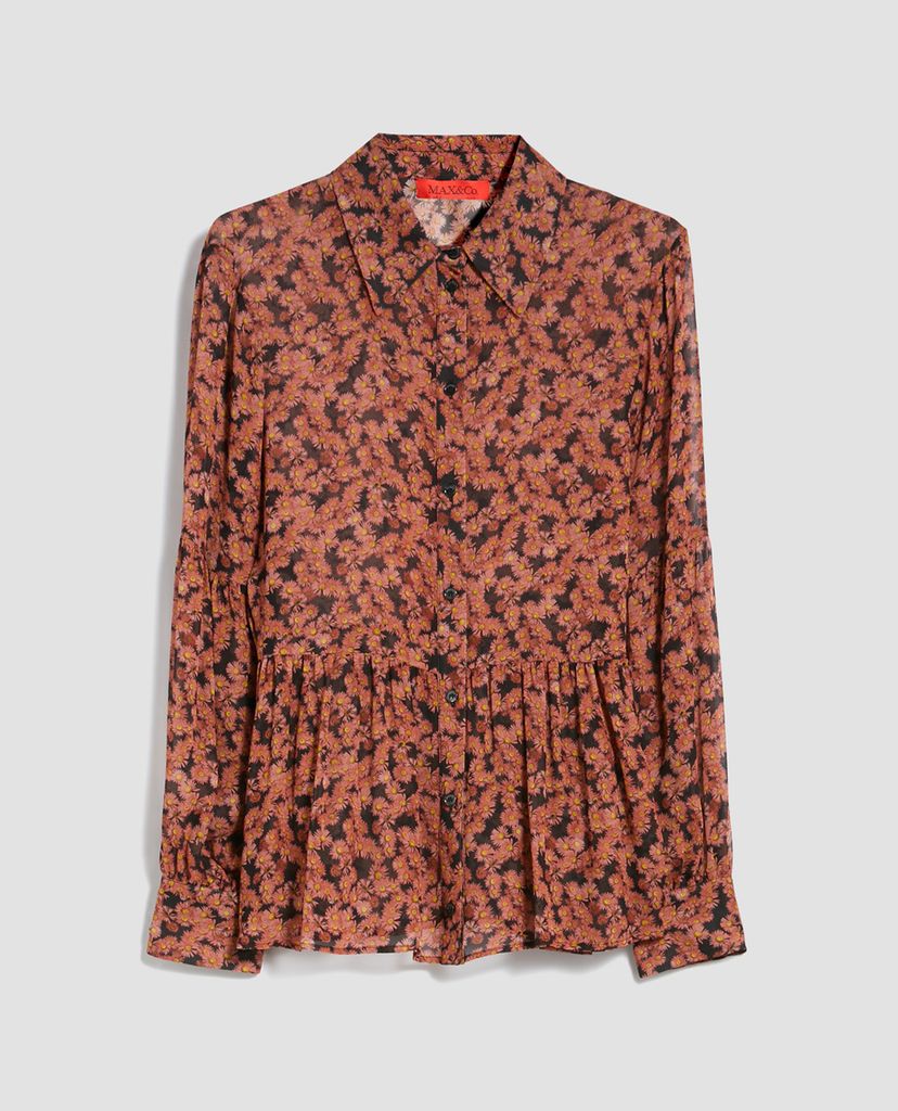 MAX&Co. - Áo sơ mi nữ tay dài Floral Georgette