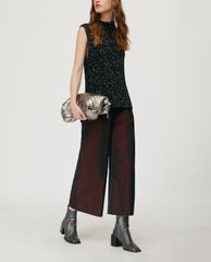MAX&Co. - Quần kiểu nữ ống rộng Wide-leg Cropped Taffeta