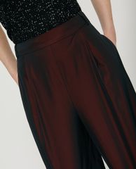 MAX&Co. - Quần kiểu nữ ống rộng Wide-leg Cropped Taffeta