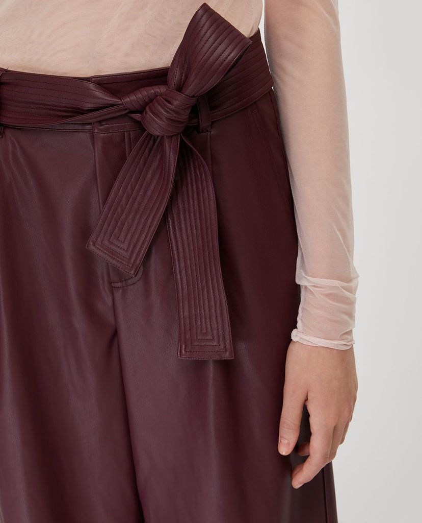 MAX&Co. - Quần kiểu nữ ống rộng Coated Fabric
