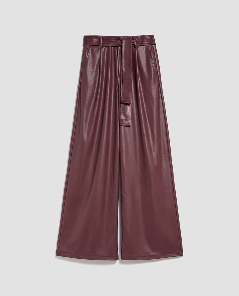 MAX&Co. - Quần kiểu nữ ống rộng Coated Fabric