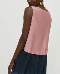 MAX&Co. - Áo kiểu nữ cổ V sát nách Two Tone Voile
