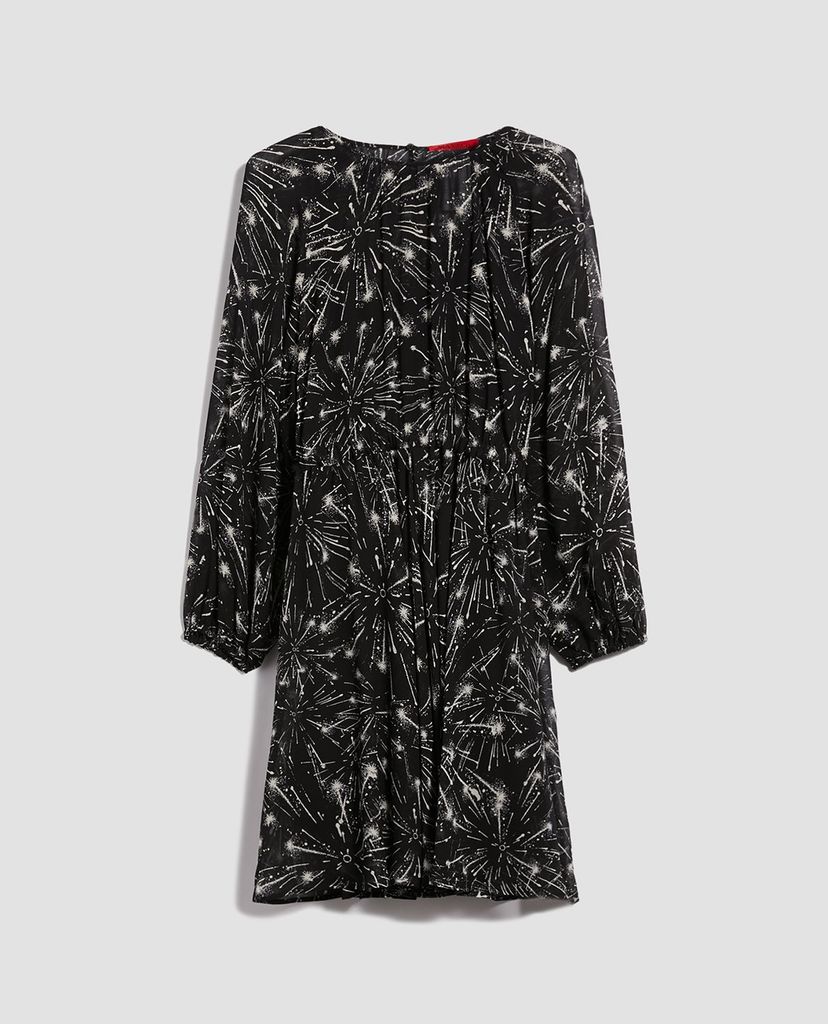 MAX&Co. - Đầm mimi cổ tròn tay dài Printed Georgette