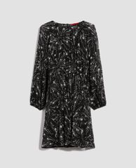 MAX&Co. - Đầm mimi cổ tròn tay dài Printed Georgette
