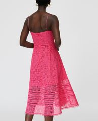 MAX&Co. - Đầm midi hai dây cổ V Strappy Macramé