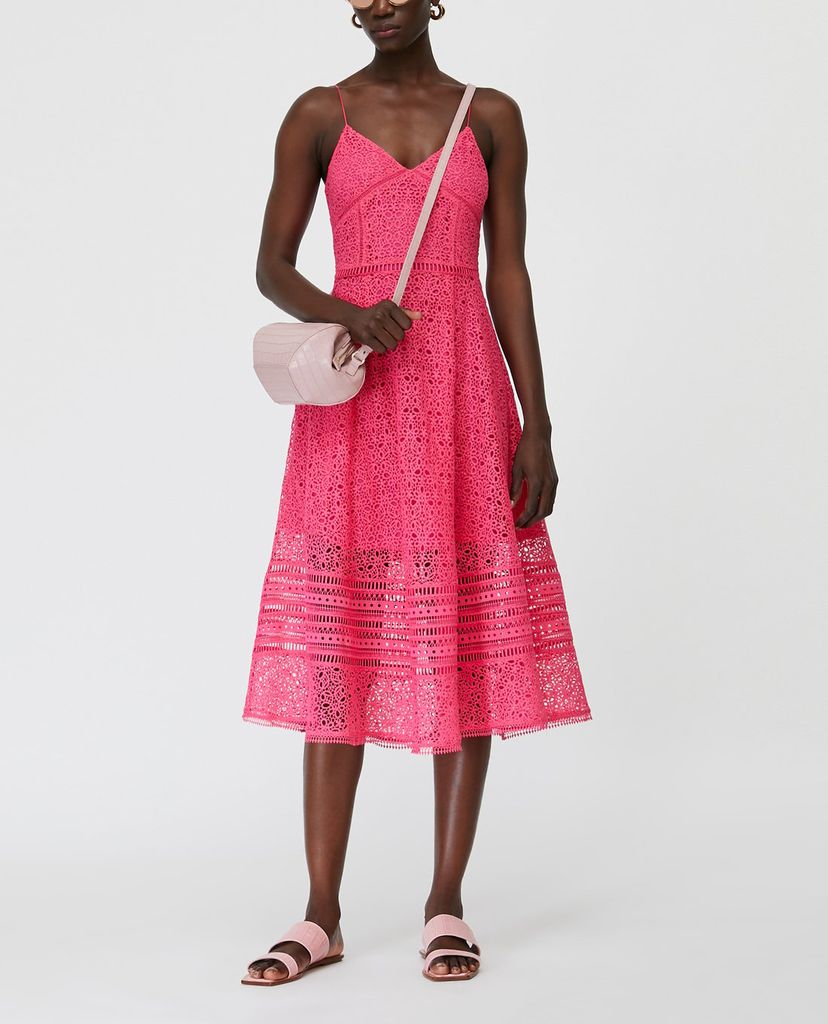 MAX&Co. - Đầm midi hai dây cổ V Strappy Macramé