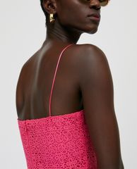 MAX&Co. - Đầm midi hai dây cổ V Strappy Macramé