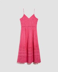 MAX&Co. - Đầm midi hai dây cổ V Strappy Macramé