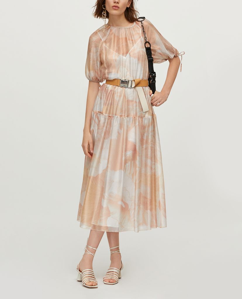MAX&Co. - Đầm midi xuyên thấu Long Iridescent Silk